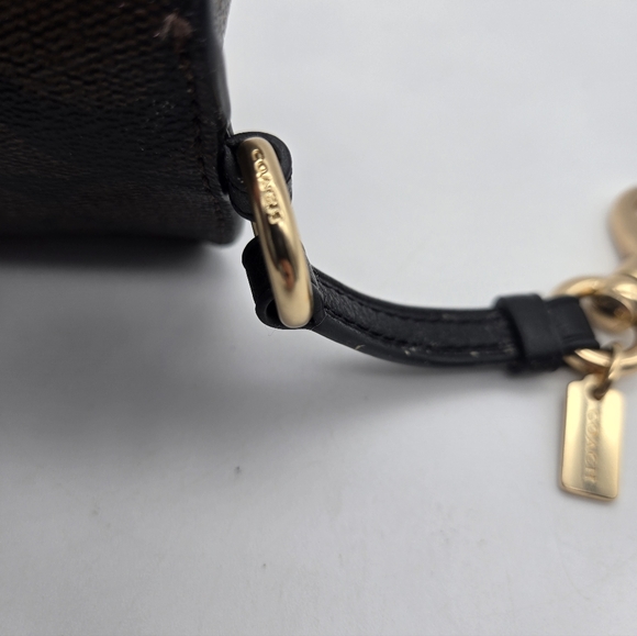 Coach Brown Signature Glasses Case - Picture 7 of 8